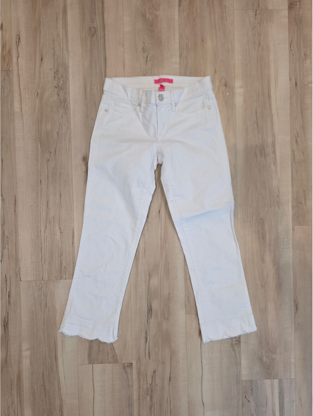 Lilly Pulitzer White Cropped Pants Size 6